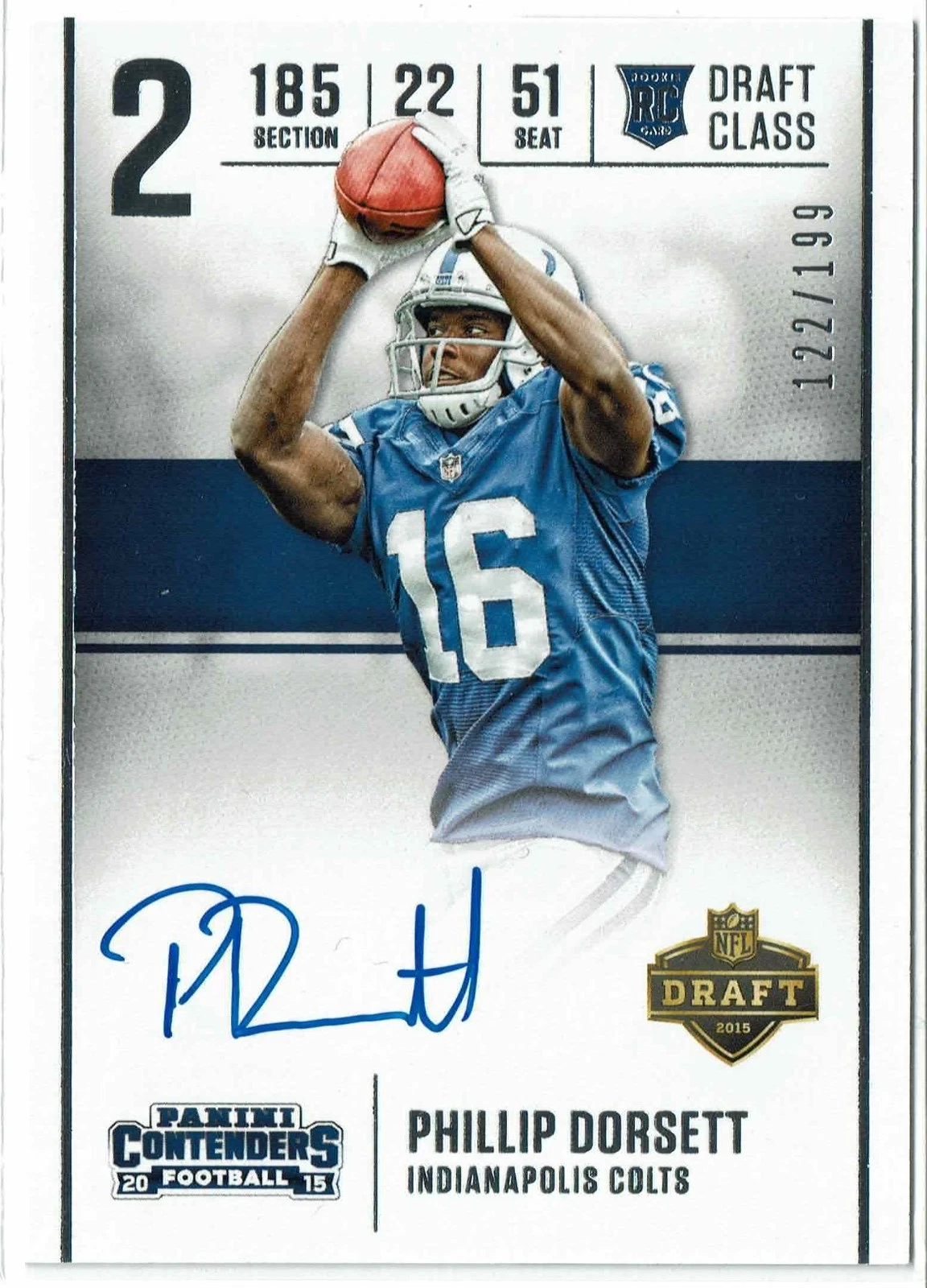 Phillip Dorsett Panini Contenders Draft Class Autographs #DCPD Base