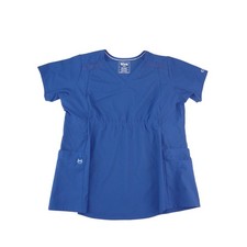 Wink W123 Women Royal Blue V-Neck Scrub Top Modern Fit Medical Uniform Medium