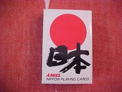 ANGEL NIPPON PLAYING CARDS - ALL ORIGINAL PACKAGING - OUTER BOX, PLASTIC CASE