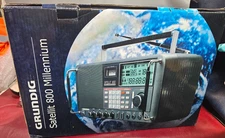 GRUNDIG SATELLIT 800 MILLENNIUM SHORTWAVE RECEIVER W/POWER SUPP-GREAT CONDITION!