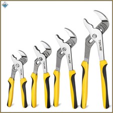 Multi-Size Groove Joint Pliers Set for Various Fasteners and Applications