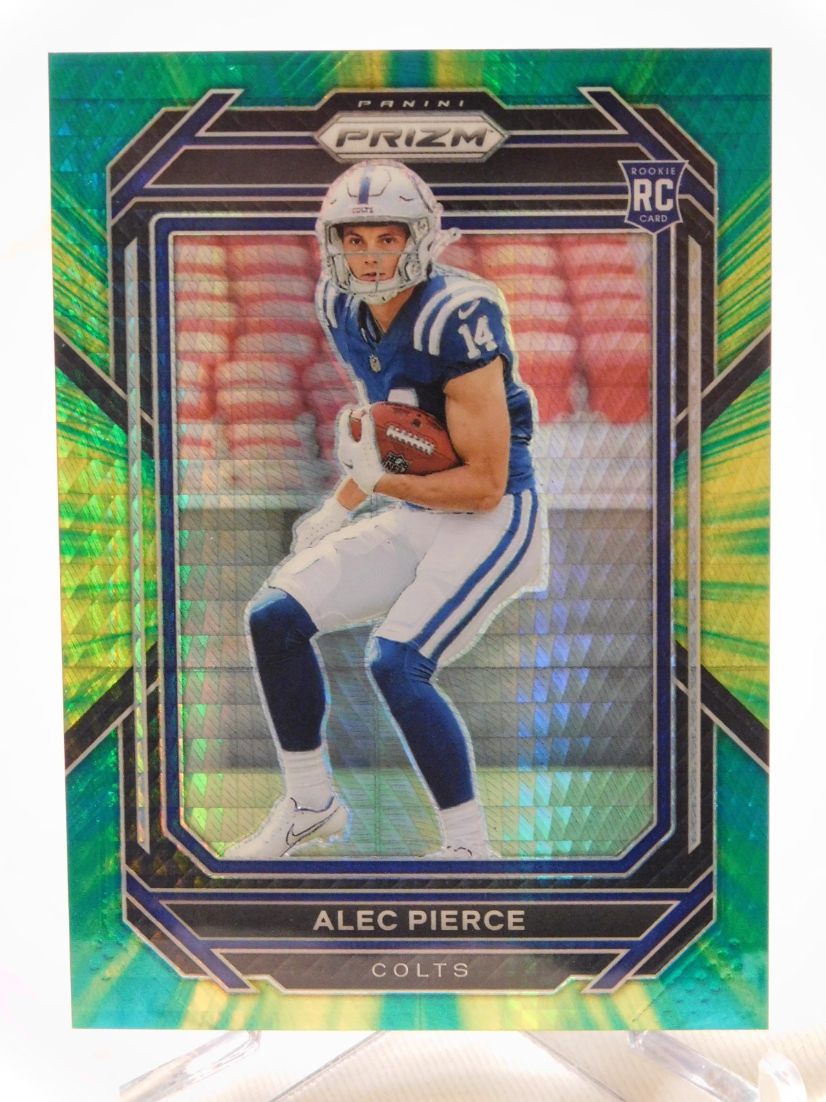 2022 Panini Prizm Alec Pierce RC #330 Hyper Prizm Parallel 014/175 Colts