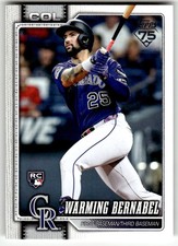 2026 Topps #55 Warming Bernabel Colorado Rockies RC Baseball RC Rookie Card