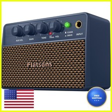Flatsons 10W Mini Guitar Amp,Rechargeable Electric Guitar Amplifier FBA-10