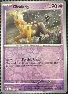 Girafarig Pokemon Card