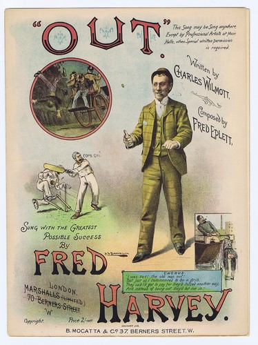 Egad! Immortal cricketer W.G. Grace? - maybe - 1892 - H.G. Banks litho - British