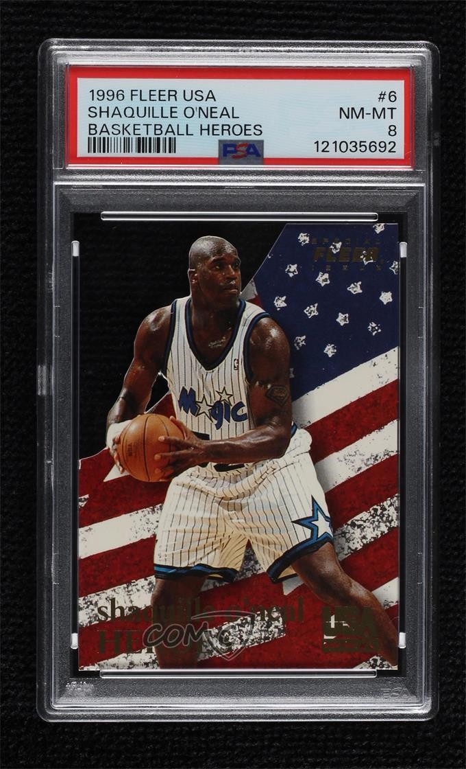 1996 Fleer USA Basketball Heroes Shaquille O'Neal #6 HOF 0v9h