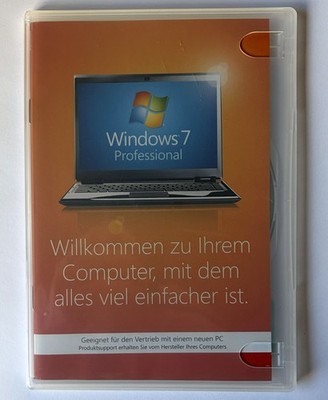 Microsoft Windows 7 Professional   Original DVD + COA Lizenzaufkleber (OEM) 32-B
