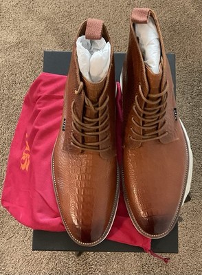 Taft Men s Leather Embossed Boot. Sz. 9.5 US