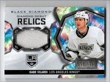 2020-21 Upper Deck Black Diamond Debut Relics Gabe Vilardi 184/399 Los Angeles