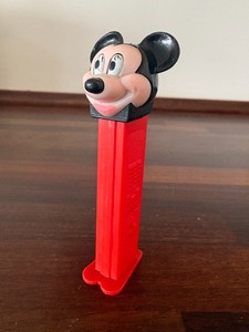 Vintage Mickey Mouse PEZ Dispenser Red Disney Rare Candy