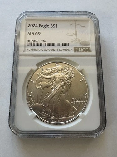 2024-P American Silver Eagle NGC  MS69