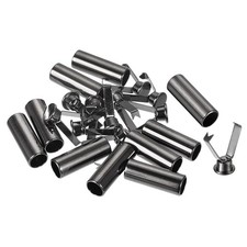 10pcs Metal Shoelace Tips Alloy Shoelace Head for DIY Shoe Lace Tips Black