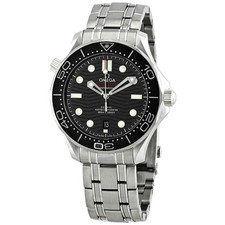 Omega Seamaster Automatic Chronometer Black Dial Men's Watch 210.30.42.20.01.001