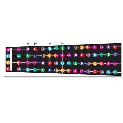 Color Coded Cello/Viola Fretboard Note Chart, Learn Notes & Music Theory, Vis...