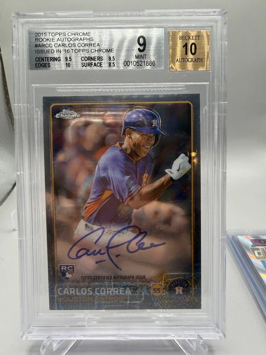 Carlos Correa Autographed Baseball Trading Cards for sale | eBay