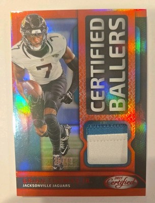 2025 Panini Certified Ballers #CBM-BTJ Brian Thomas Jr. Jaguars 36/49