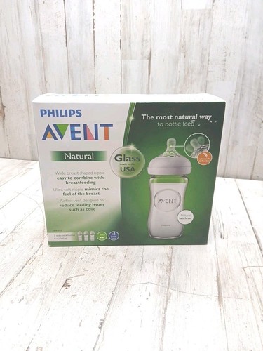 Philips Avent 3pk 8oz Glass Natural Baby Bottle with Natural Ultra Soft Nipple - - Picture 5 of 5