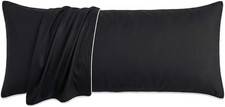 1 Pack Body Pillow Case White Decorative Rope Edging Envelope Pillowcase Poly