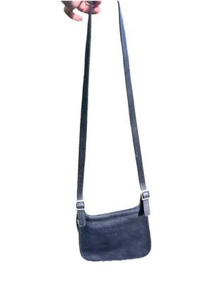 Vintage COACH 9131 Legacy Saddle Black Leather Flap Crossbody