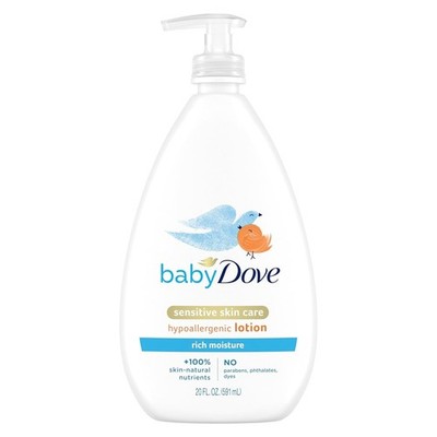 Baby Dove Sensitive Skin Care Body Lotion For Delicate Baby Skin Rich Moisture