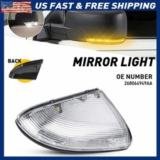 Driver Mirror Turn Signal Puddle Indicator Light Fit Ram 45183 Dodge 1500 2500