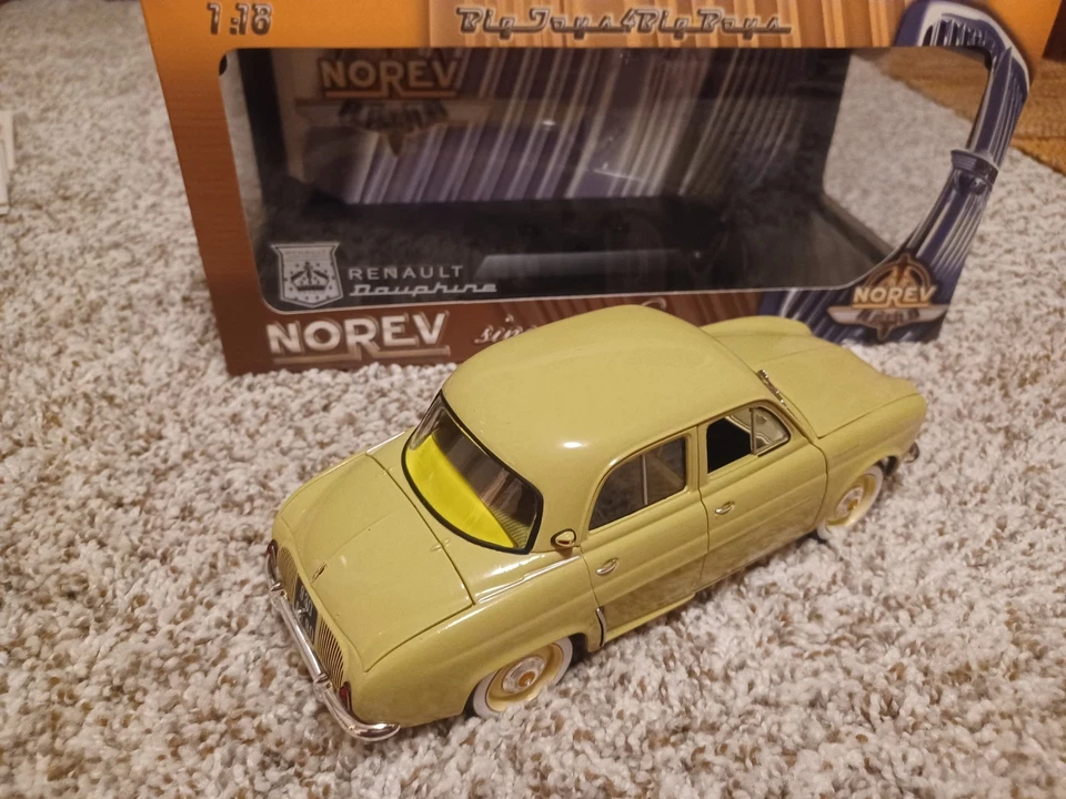 Renault Dauphine Beige Norev 1/18 Scale Mint - Image 3 of 4