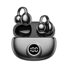 Clip-On Open-Ear Wireless Bluetooth 5.4 Earbuds  Bone Conduction Headphones ...