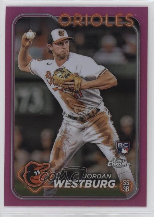 2024 Topps Chrome Pink Refractor Jordan Westburg #277 kk4