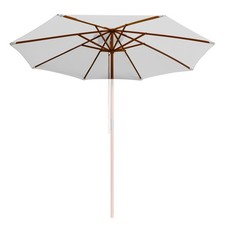 9' Pokrowiec na parasol tarasowy Top 8 żebra Zewnętrzny baldachim Targ Podwórko Plaża Basen Biały