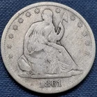 1861 Seated Liberty Half Dollar 50c Better Grade #93729
