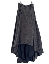 ALICE + OLIVIA Black Floral BROCADE Jacquard Ball Gown Hi-Low Maxi Skirt Cohen 6