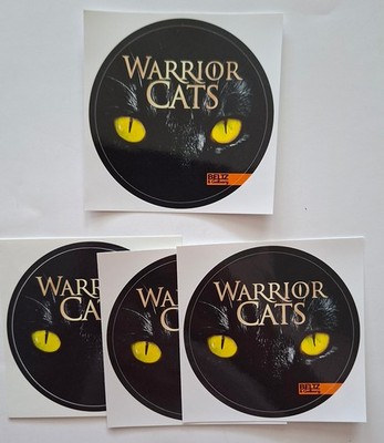 4 x Warrior Cats  Sticker Aufkleber cirka 8cm Beltz & Gelberg  NEU