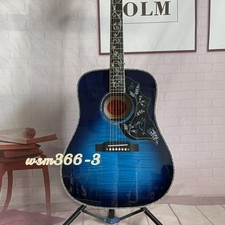 Hummingbird Custom Quil Viper Blue Acoustic Guitar Vine Inlay Factory Outlet
