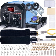 939D-II 2-IN-1 Wood Burning Kit 86-IN-1 with 51 Solid Points and 20 Wire Nibs...