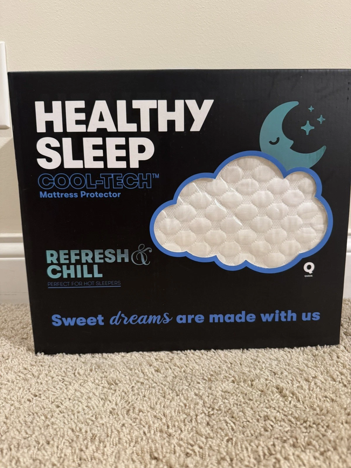Healthy Sleep Cool-Tech Queen Mattress Protector
