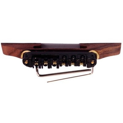 Black Roller Saddle Bridge Archtop Palisanderbasis Für Jazzgitarre