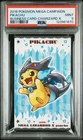 Pokemon 2016 Mega Campaign Pikachu Charizard X Poncho PSA 9 Business Card