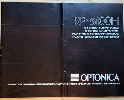 Bedienungsanleitung Sharp Optonica RP-5100H