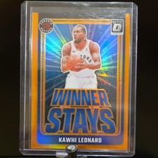 Panini Donruss Optic Winner Stays Kawhi Leonard Orange Prizm #8 /39 Raptors