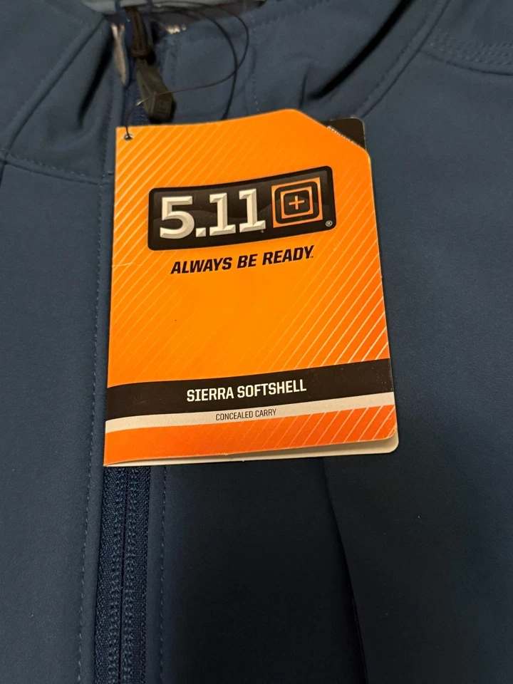 5.11 Sierra Softshell Jacket Blue Medium Men's - Image 2 of 4
