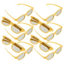 10pcs Cinema Glasses Watching: 3d Style Glasses For Movies And Games, Video