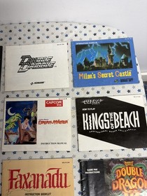 Lot of 9 Nintendo NES MANUAL BUNDLE instruction booklet Double Dragon 3 Faxanadu
