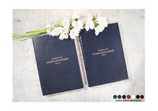 Chianti A4 Personalised Italian Full-Grain Leather Journal Sketchbook - Navy