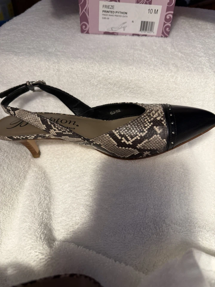 Zapatos de cuero Brighton Frieze con estampado de serpiente talla 10 Foto 4 de 4