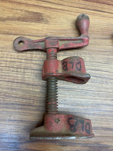 3 Pipe Clamps With Adjustable Stop 3/4" Cast Iron Woodworking Heavy Duty Set - Picture 4 of 13
