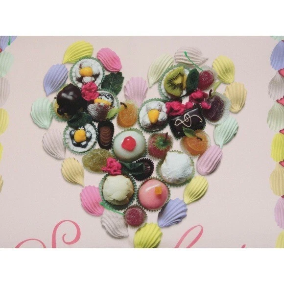 Bufanda cuadrada de seda Moschino Sweet Heart rosa caramelo Foto 2 de 4