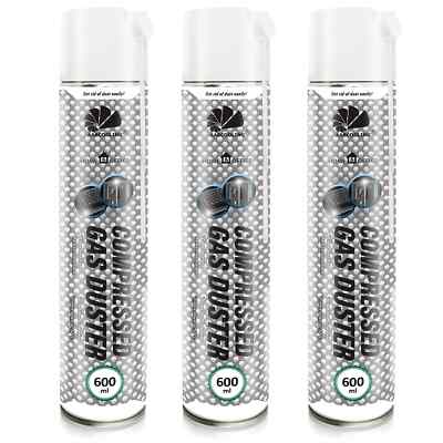 3x AABCOOLING H&O Gas Duster 600 ml LUFT-DRUCK DRUCKLUFT-SPRAY COMPRESSED AIR