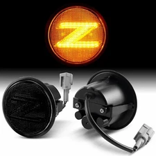 LED Sequential Amber Turn Signal Side Marker Lights for Nissan 370Z Z34 2009-21