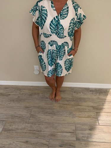 Tropische Palmen luftige Sommer Culotte - Bild 1 von 2